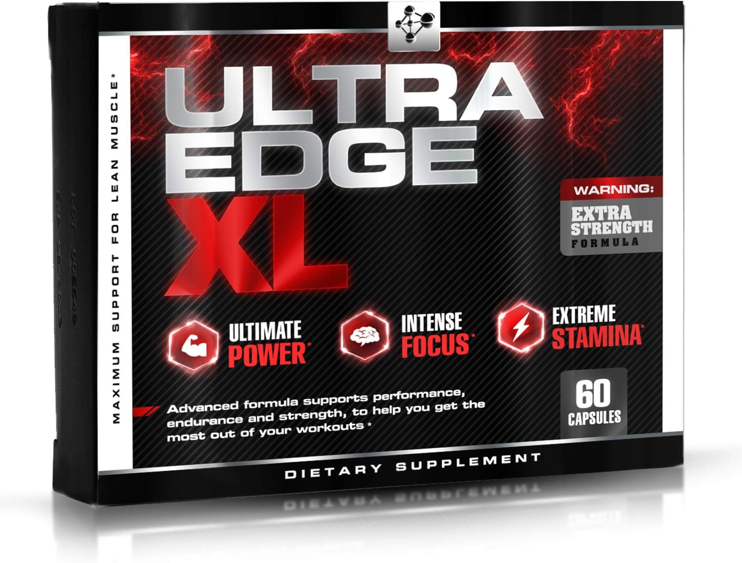 BCAA Bodybuilding Supplement - Nitric Oxide Booster for Maximum Muscle Growth - Recovery - and Intensified Workouts - with Amino Acids L Glutamine - L Arginine 60 Capsules