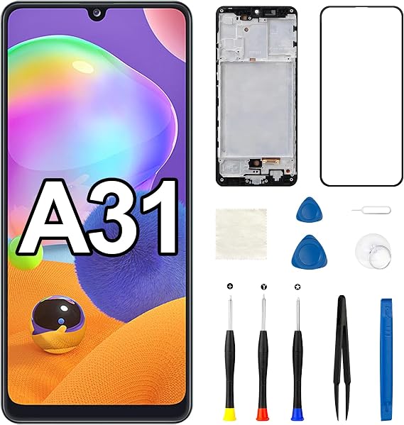 for Samsung Galaxy A31 A315F LCD Screen Replacement with Frame