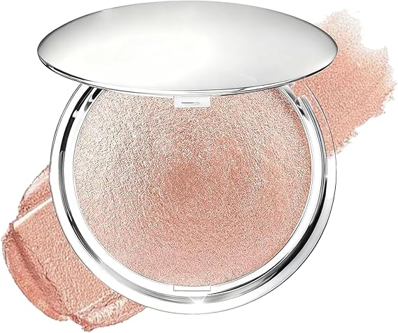 Shimmer Glow Highlighter Cream - Rose Gold Highlighter Makeup Cream - Waterproof Long-Lasting Soft Glitter Highlighter for Eye, Face & Body, Lightweight Radiant Makeup Glow
