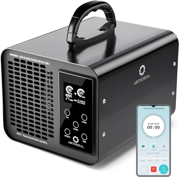 Airthereal MA10K-PRO SMART WiFi Ozone Generator with APP Control, Black