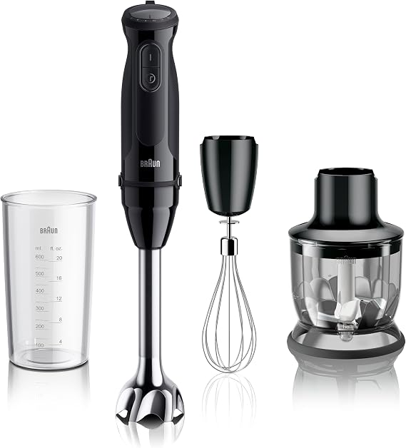 Braun MultiQuick Vario 5 Hand Blender, 21-Speed, Turbo Boost, 500W