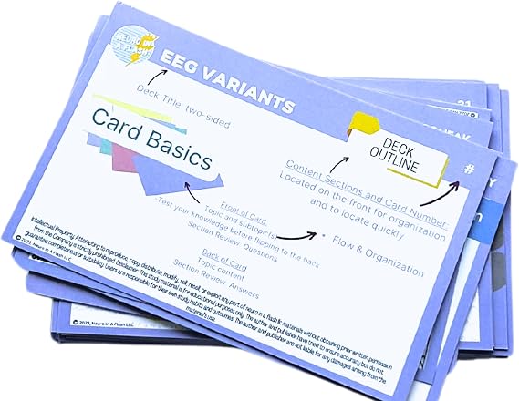 EEG Variants flashcards, electroencephalogram patterns, neuro study guide, EEG Techs, Brainwave patterns, back to college, Student Supplies, fun brain games adult