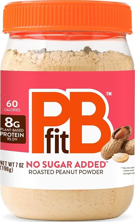 PBfit No Sugar Added Peanut Butter Powder 7 Oz, 8g Protein