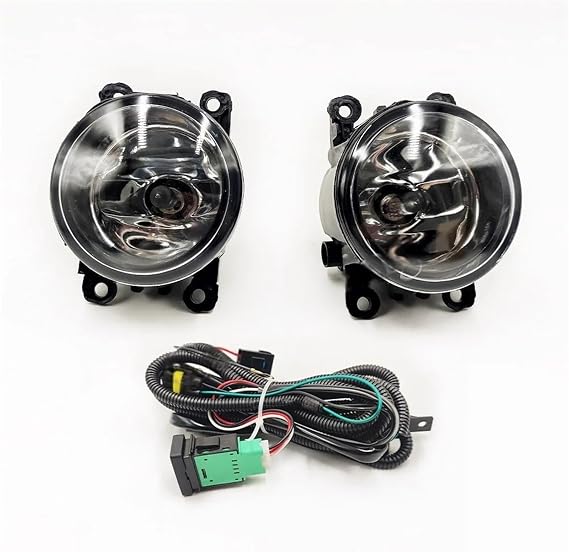 Fog Lights LED Headlight Compatible with Pathfinder R51 Navara D40 Note E11 NV200/Titan Front Bumper Driving Fog Light(Halogen and Wires)