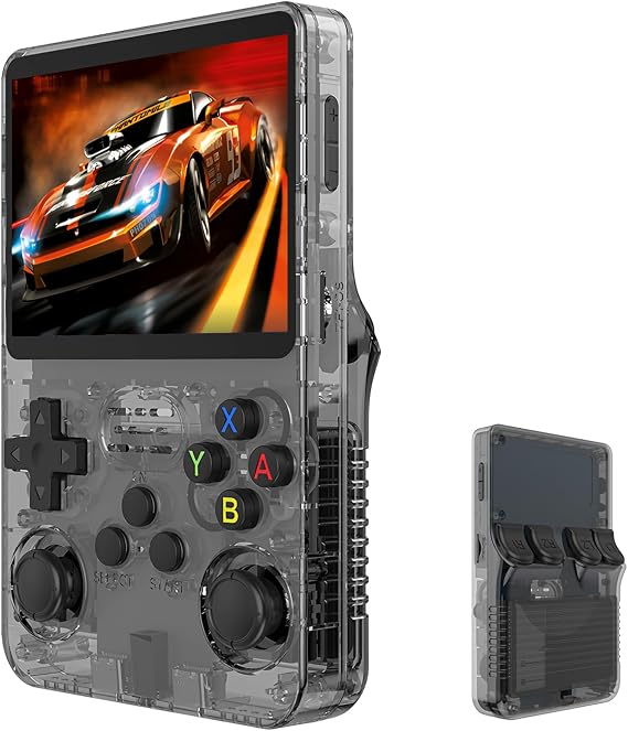 Retro Games Console, R36S Retro Handheld Game Console, 3.5 Inch IPS Screen 640 X 480 HD Pixels Retro Handheld Gaming Console, XXGB TF Card 20,000 Retro Games, Multiple Emulators Supported