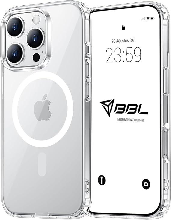 Case for iPhone 16 Pro Max from Babylon. Transparent Case with Camera Protection and Magsafe Wireless Charging Feature