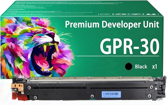 GPR-30 Developer Unit Compatible for Canon GPR-30 GPR-31 NPG-45 NPG-46C-EXV28 C-EXV29 Developer Unit Work for Canon Image Runner Advance C5051 C5030 C5035 Printers 1 Black Pack