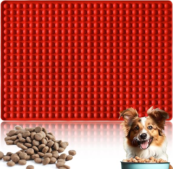 HKNMTT Silicone Mini Round Shape Molds, 468 Cavities Tiny Semi Sphere Baking Sheet Dog Treats Molds Candy Freezer Oven Safe Homemade Dog Treats Kit BPA Free Food Grade