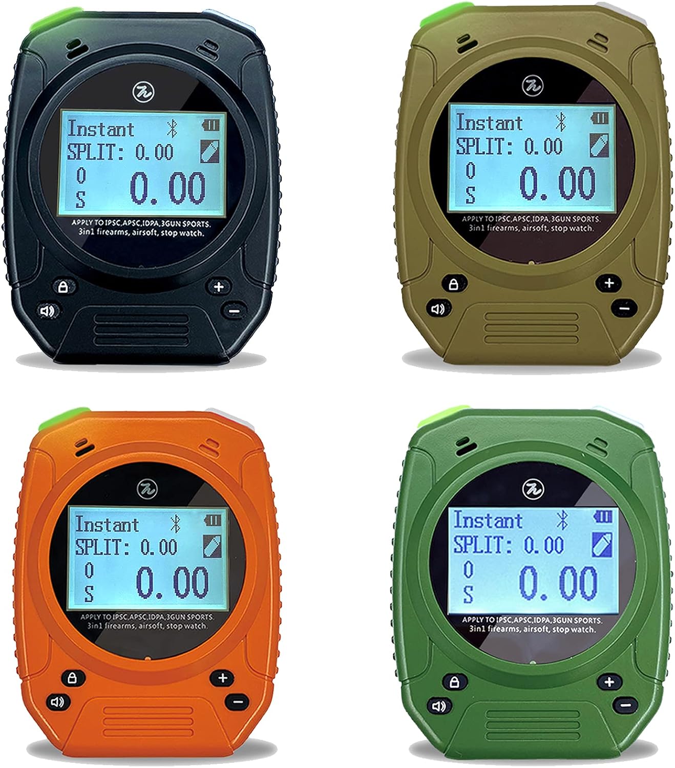 Deign-Pie Shot Timer for Shooting Competition,Shooting Timer Communicates with PractiScore and IPSC ESS Software via BluetoothRandom Color