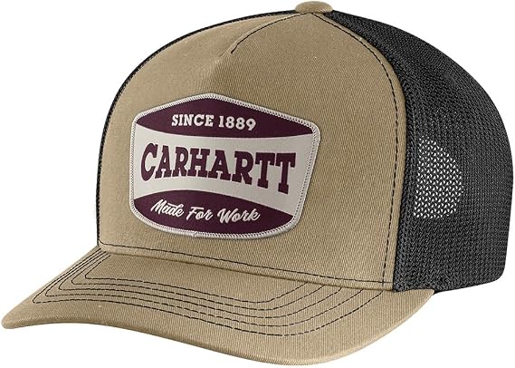 Carhartt Men's Canvas Mesh-Back Patch Cap