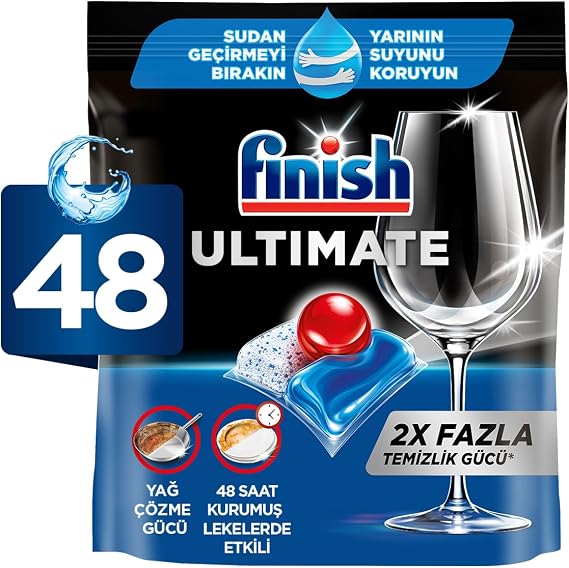 Finish Ultimate 48 Capsule Dishwasher Detergent Tablet (1 x 48 Capsules)