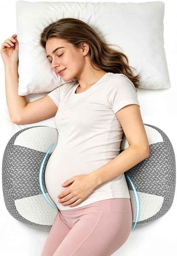 Pregnancy Pillow for Sleeping Compact Maternity Pillow for Belly Back Hips