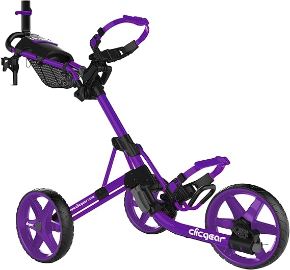 Clicgear Model 4.0 Golf Push Cart, 3-Wheel Foldable Walking Golf Cart
