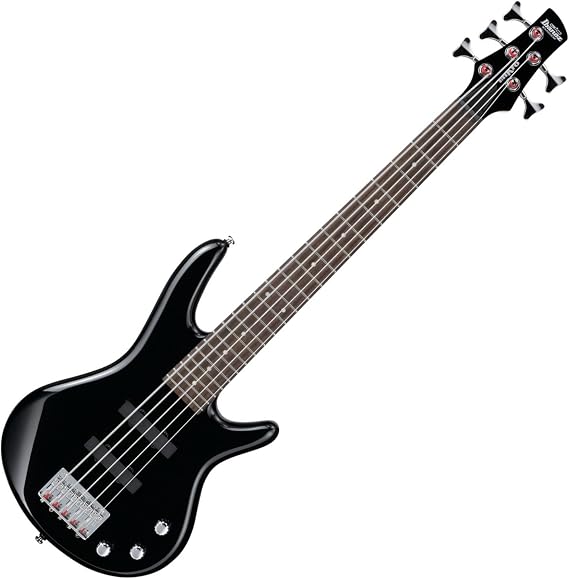 Ibanez 5 String Electric Bass Guitar - GSRM25BK MiKro - Black