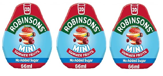 Robinsons Mini Summer Fruits On-The-Go Squash 66ml (Pack of 3)