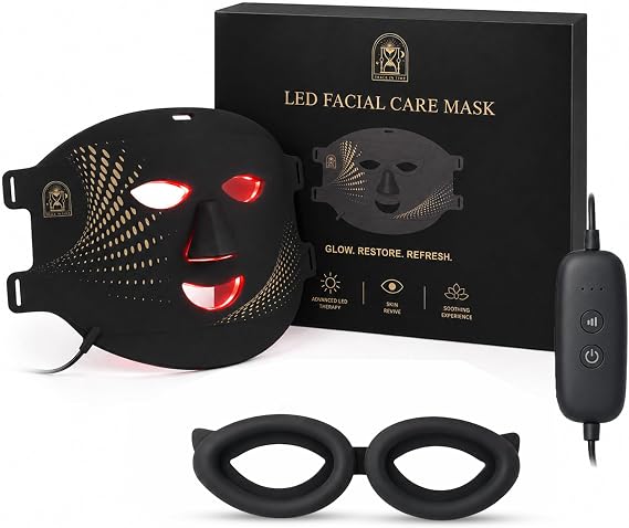 Red Light Therapy Ultra-Large Mask, Contoured Fit, 186 Beams