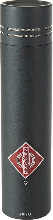 Neumann KM 185 Hypercardioid Microphone, 20Hz - 20kHz Frequency Response, 50 Ohms Output Impedance, Black