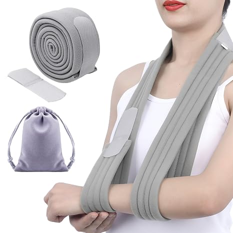 Eophmi Sling for Arm Support, Adjustable Arm Sling for Shoulder Injury, Arm Slings for Wrist Injury, Shoulder Sling, Arm Slings for Elbow Injury for Broken Wrists Shoulders Injury for Men Women