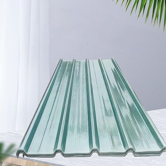Clear Roofing Sheet, Insulating Roofing Cladding, 2.2mm Thick FRP Daylighting Panels, Building Roof Cladding,UV Protection Transparent Rainproof Board,Roof Panels, 35x20in