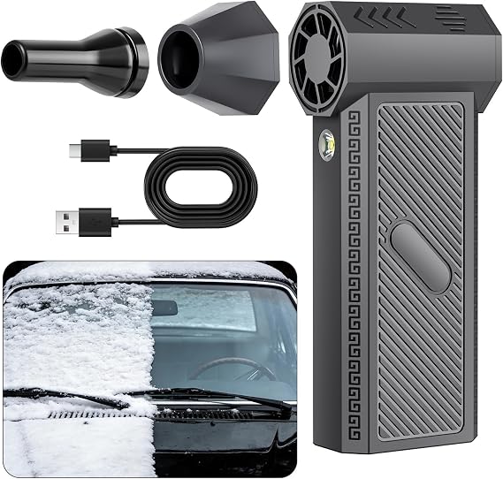 Snow Master Pro Snow Master Pro LEDターボブロワー ミニターボ スノーブロワー 3ギア 調節可能 スーパーパワー ターボブリーズ 電動ブロー ライトブラック