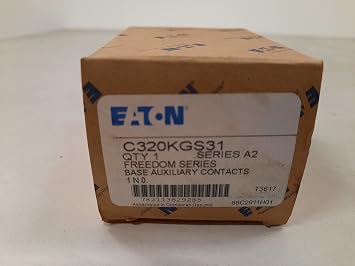Eaton Cutler Hammer C320kgs31 Aux Cont For Frdm Size 3 L-n Base Aux 1no