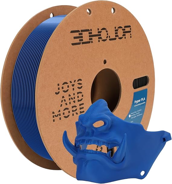 3DHoJor Basic PLA Filament 2.2LBS(1KG) 1.75mm 300mm/s for 3D Printers,Blue