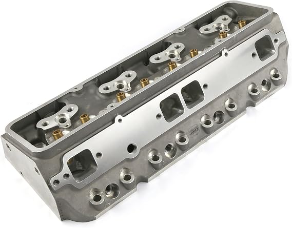 Speedmaster PCE281.1368 Compatible with Chevy SBC 350 217cc 59cc Angle Plug Full CNC Bare Aluminum Cylinder Head