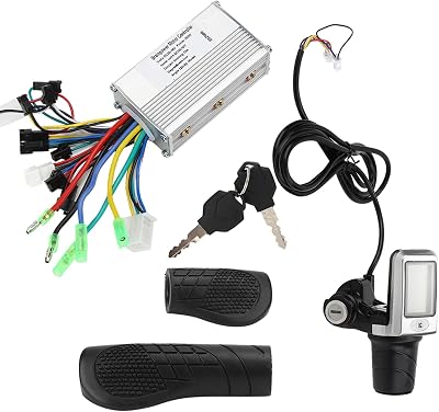 2 in 1 Electric Electric Scooter Controller LCD Split Meter Throttle Grip Set Electric Accessory