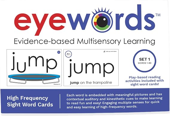 Sight Word & Phonics Flash Cards, Set 1, Pre-K to Grade 3