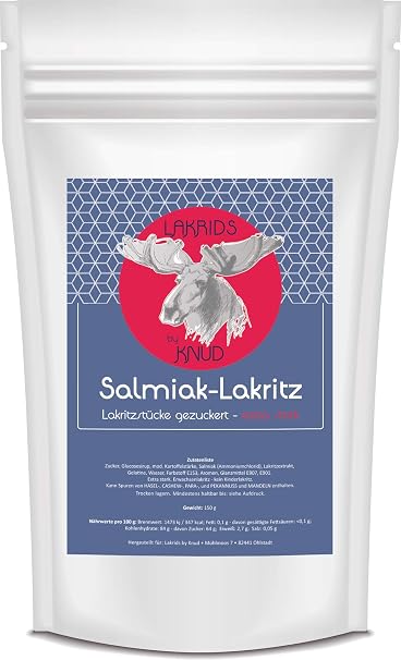 Lakrids Knud Salmiac Licorice - Extra Strong - 350 g Pack