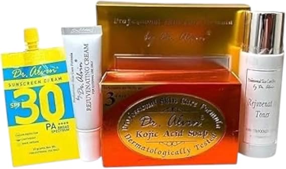 Dr. Alvin Kojic Set Also Known As Rejuvenating Set Skin Whitening, Fades Dark Blemishes on the Skin