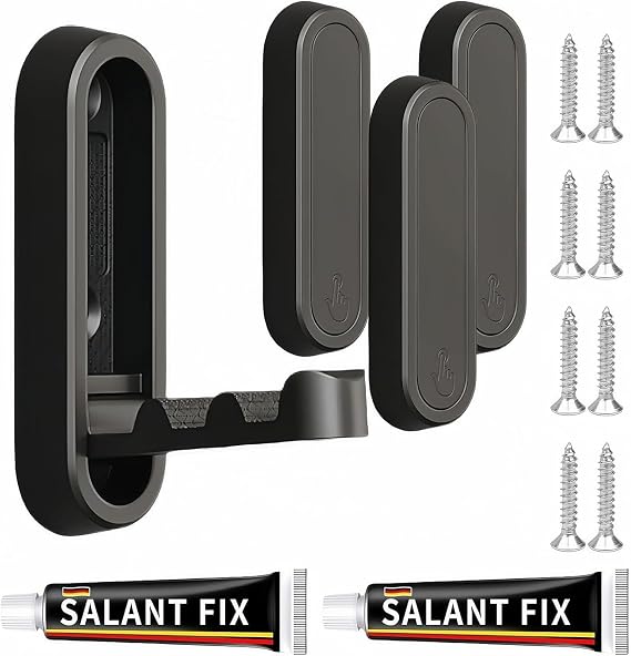 4PCS Foldable Wall Hooks - Space-Saving Metal Folding Hooks for Bathroom, Kitchen, and More - for Towels, Coats, Bags(Black)
