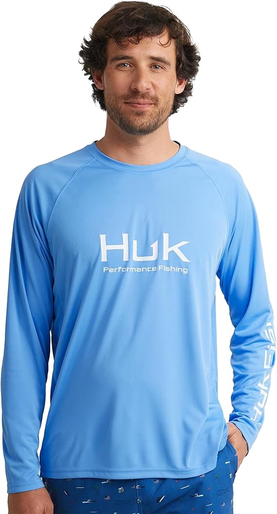 HUK Men's Pursuit Vented Long Sleeve Fishing Shirt (+30 UPF)