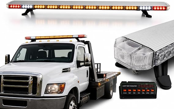 60" Amber Flash LED Lightbar for Commercial Truck/Rollback/Fleet