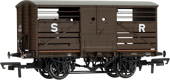 AIRFIX Hornby R60287 SR Cattle Wagon 53698 Freight Wagons, Brown