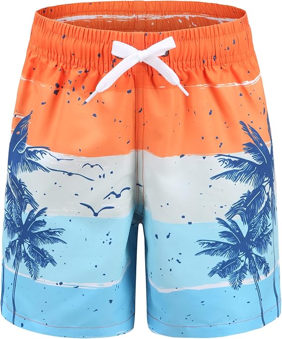 Boys Swim Trunks Quick Dry Swim Shorts for Kids Boys Beach Board Shorts Summer Surfing Swimwear 3-16 Years