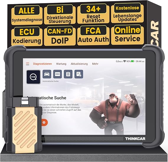 ThinkScan 689BT OBD2 Diagnostic Tool Car with 34+ Reset Function  System Diagnostics Reader Car for Active Testing/ECU Coding/BI Directional Control/CANFD&DoIP