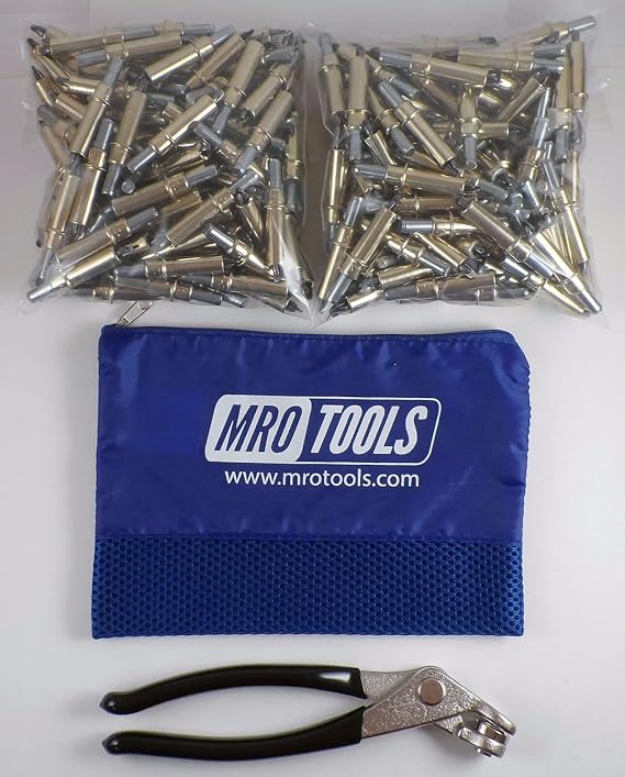 200 3/16 Cleco Sheet Metal Fasteners + Cleco Pliers w/Carry Bag (K1S200-3/16)