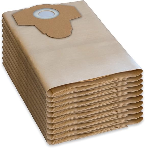 10 Original Parkside Lidl Vacuum Cleaner Bags for Wet Dry Vacuum Cleaners PWD 25, 30, PNTS 23, 30, 1400, 1500 A1, A2, B1, C1, D1, B2, B3, E2, C4, D5, F2, H4