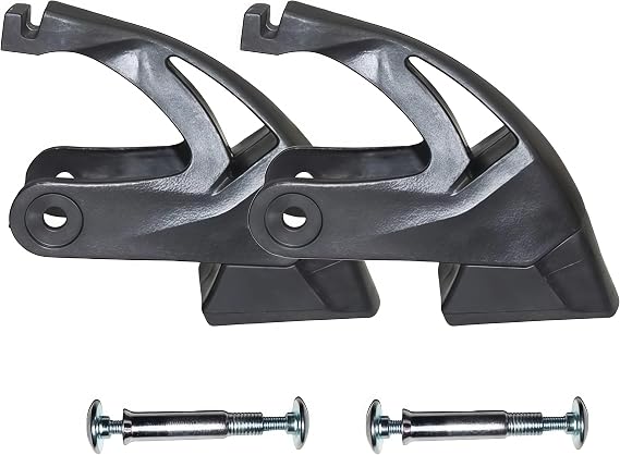 DIY Roller Skate Replacement Brake Pad Set, Non-Slip Safety Brake Block for Adult Inline Skates with Wheel Size 70mm80mm & Compatible Rear Brake Mount Check Dimensions Before Order, 2Pcs Black