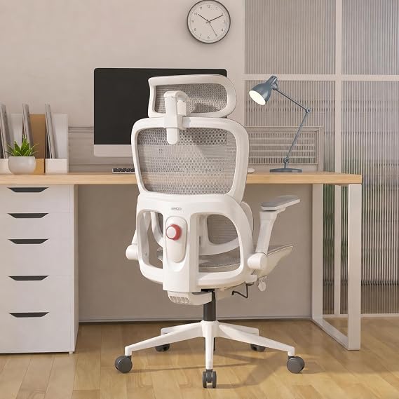 SIHOO B300 Pro Ergonomic Office Chair, Adaptive Lumbar Support, Soft White