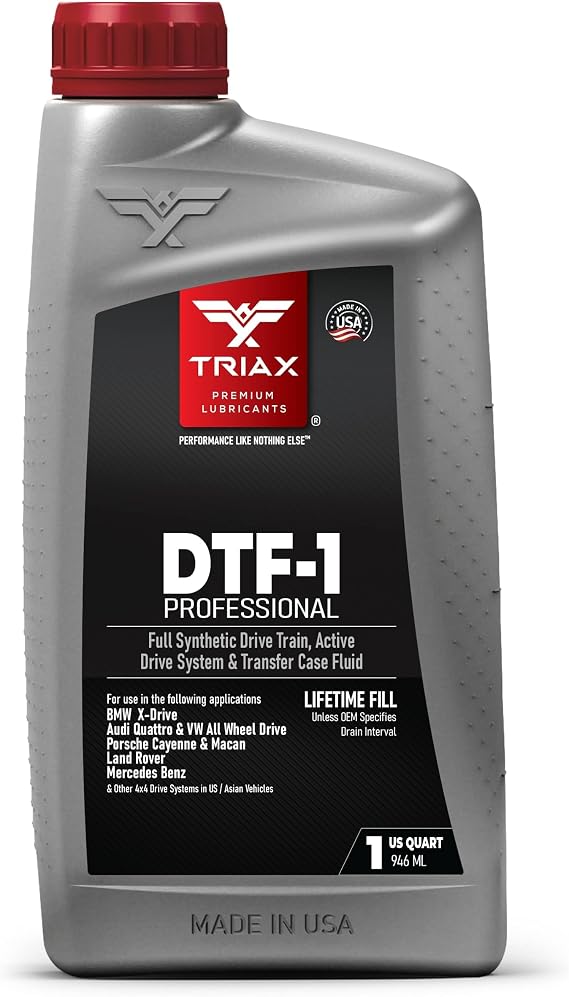 TRIAX DTF-1 Transfer Case Oil Fully Synthetic - For BMW xDrive Audi Quattro Porsche VW AWD and 4x4 Systems 0.946 L (1 Quart)