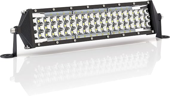 Zmoon 12 Inch LED Light Bar 40W, IP67 Waterproof Five Rows Spot & Flood Combo Beam LED Fog Light Bar for Truck ATV UTV SUV Tractor Boat Weeder etc.