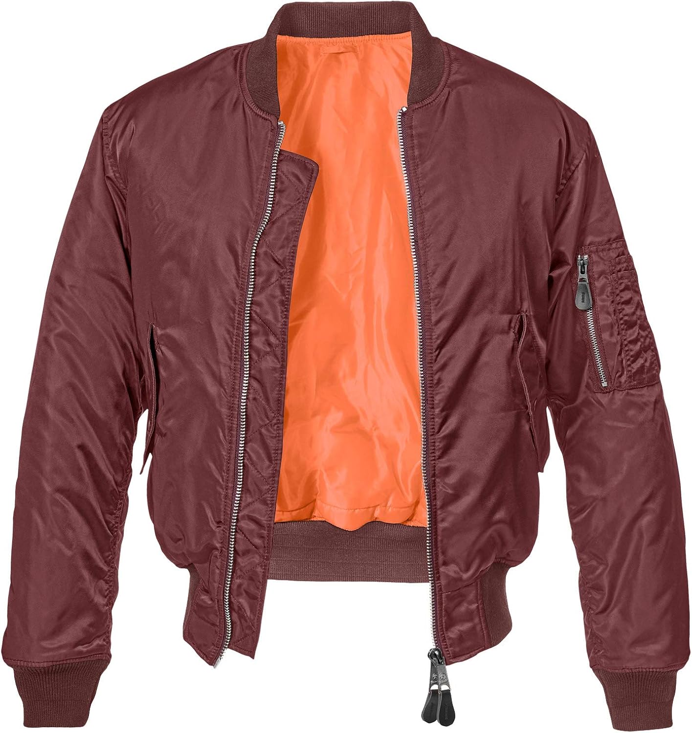 Brandit Men's MA1 Jacket Burgundy Size 3XL