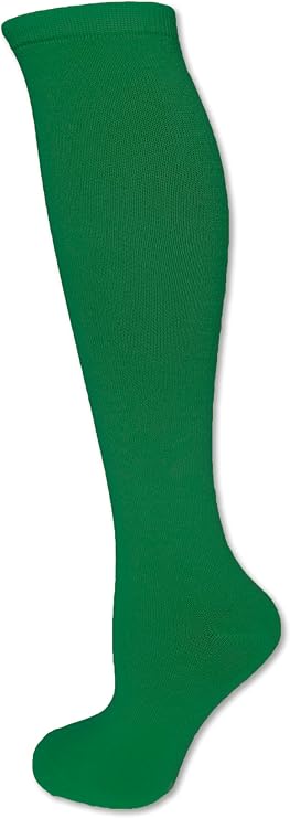 NEON NATION Solid Color Knee High Tube Socks with No Stripes