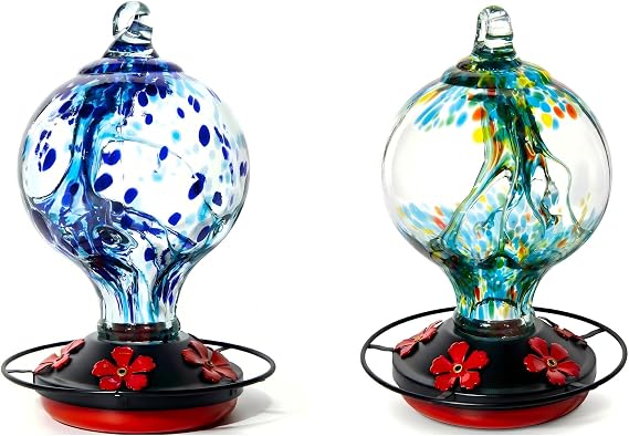 The Tree Within Series - Hummingbird Feeder Rainforest Blue & Ocean Blue