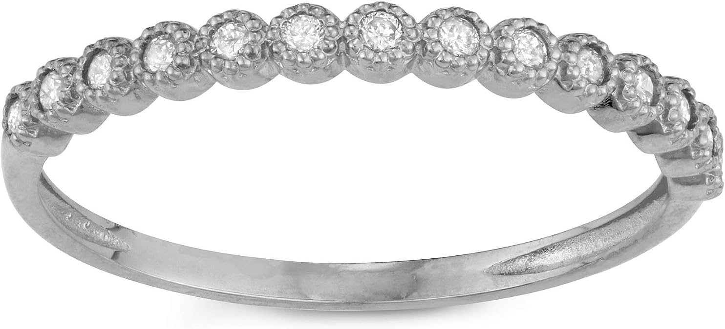 Tiara 10K White Gold .15 CTTW Diamond Band