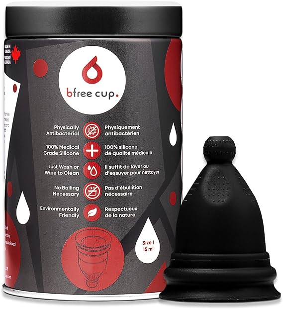 Bfree Menstrual Cup - Reusable Period Cup Leak-Free Eco-Friendly Tampon/Pad Alternative Feminine Hygiene Product for Menstruating Teens, Women