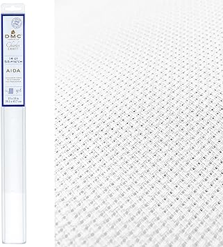 DMC Classic Reserve Gold Label Aida Fabric Box - 14 Count - 15"X18" (White)
