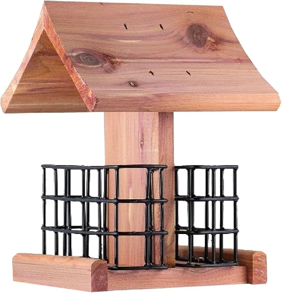 Cedar Double Suet Bird Feeder - Made in USA
